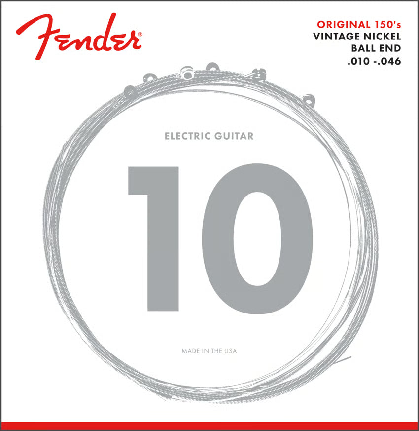 Fender Original 150's Pure Nickel Wound Electric Guitar Strings - (150R) .010-.046