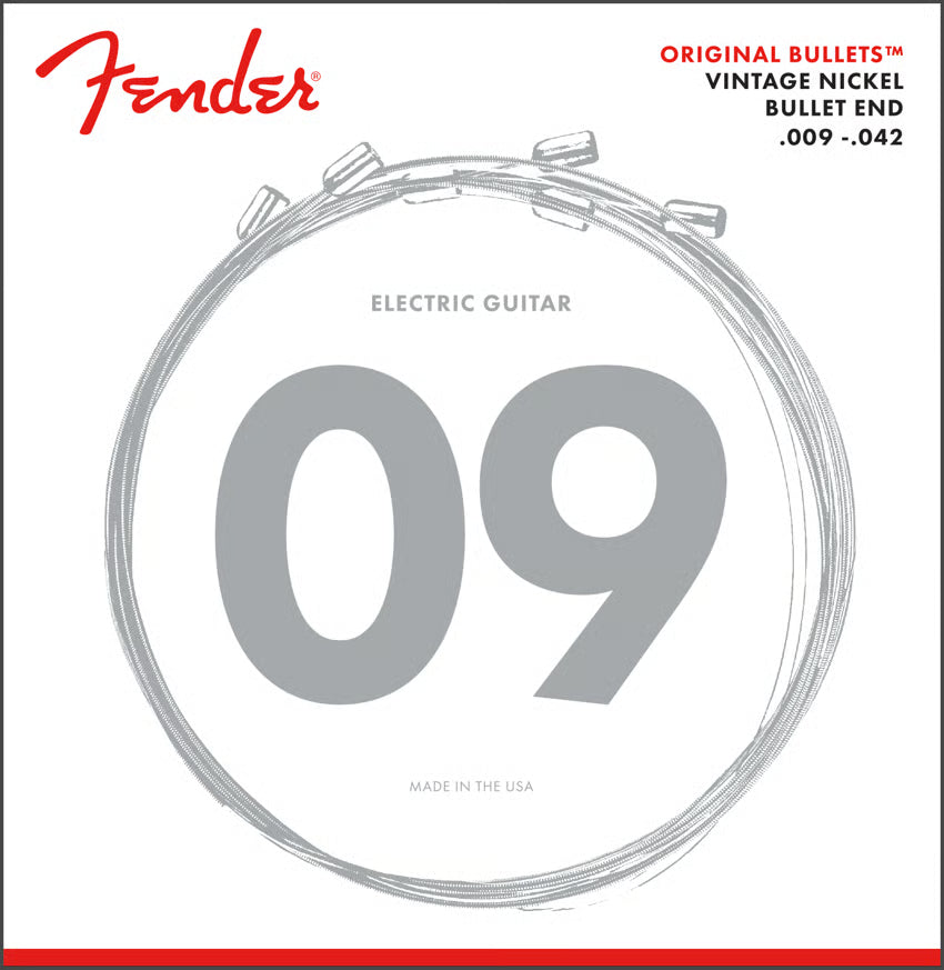 Fender Original Bullets™ Pure Nickel Electric Guitar Strings - (3510L) .009-.042