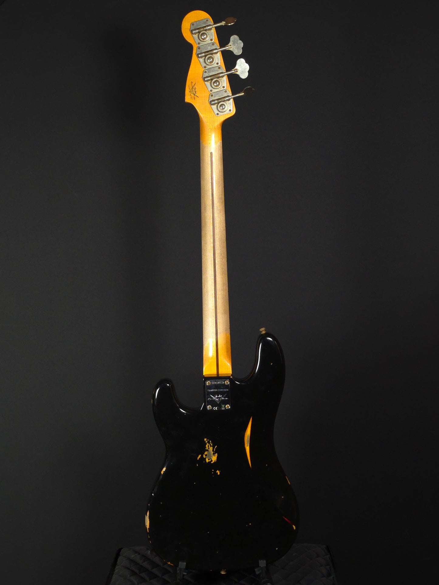 Fender Custom Shop Limited Edition '58 Precision Bass Relic 2020s - Black Over Sunburst