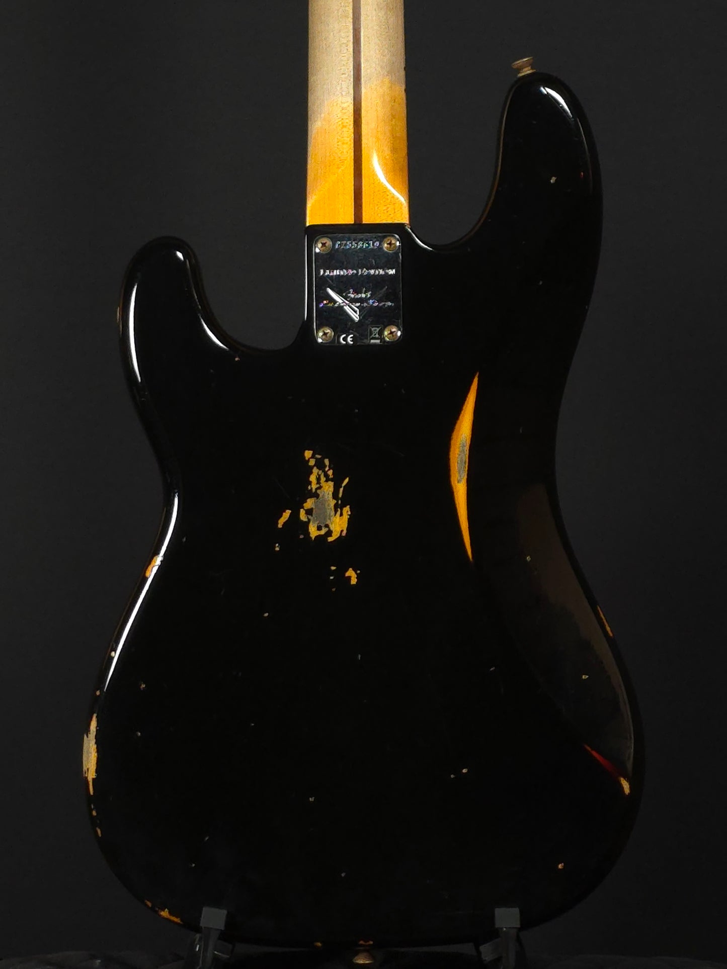 Fender Custom Shop Limited Edition '58 Precision Bass Relic 2020s - Black Over Sunburst