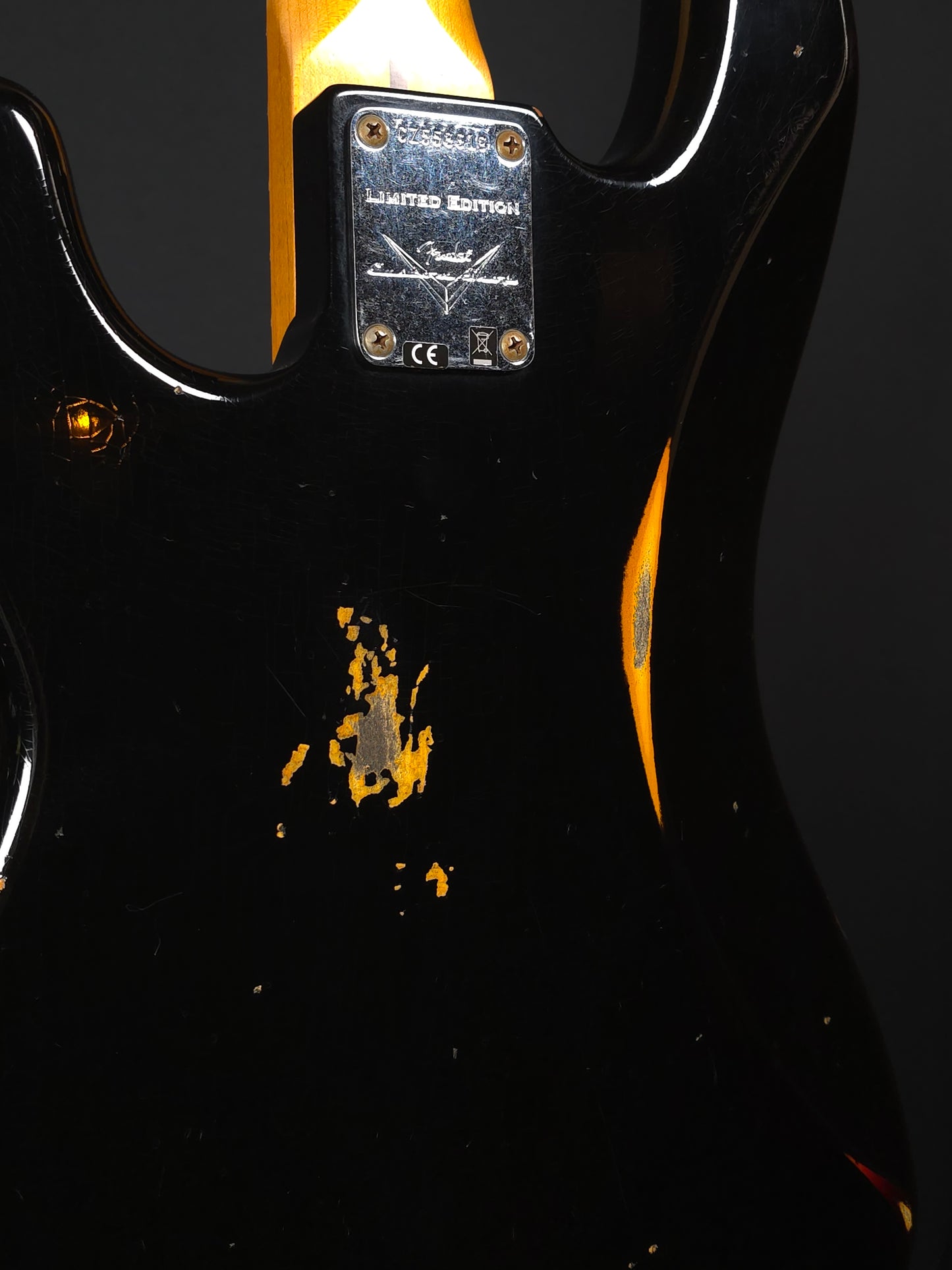 Fender Custom Shop Limited Edition '58 Precision Bass Relic 2020s - Black Over Sunburst