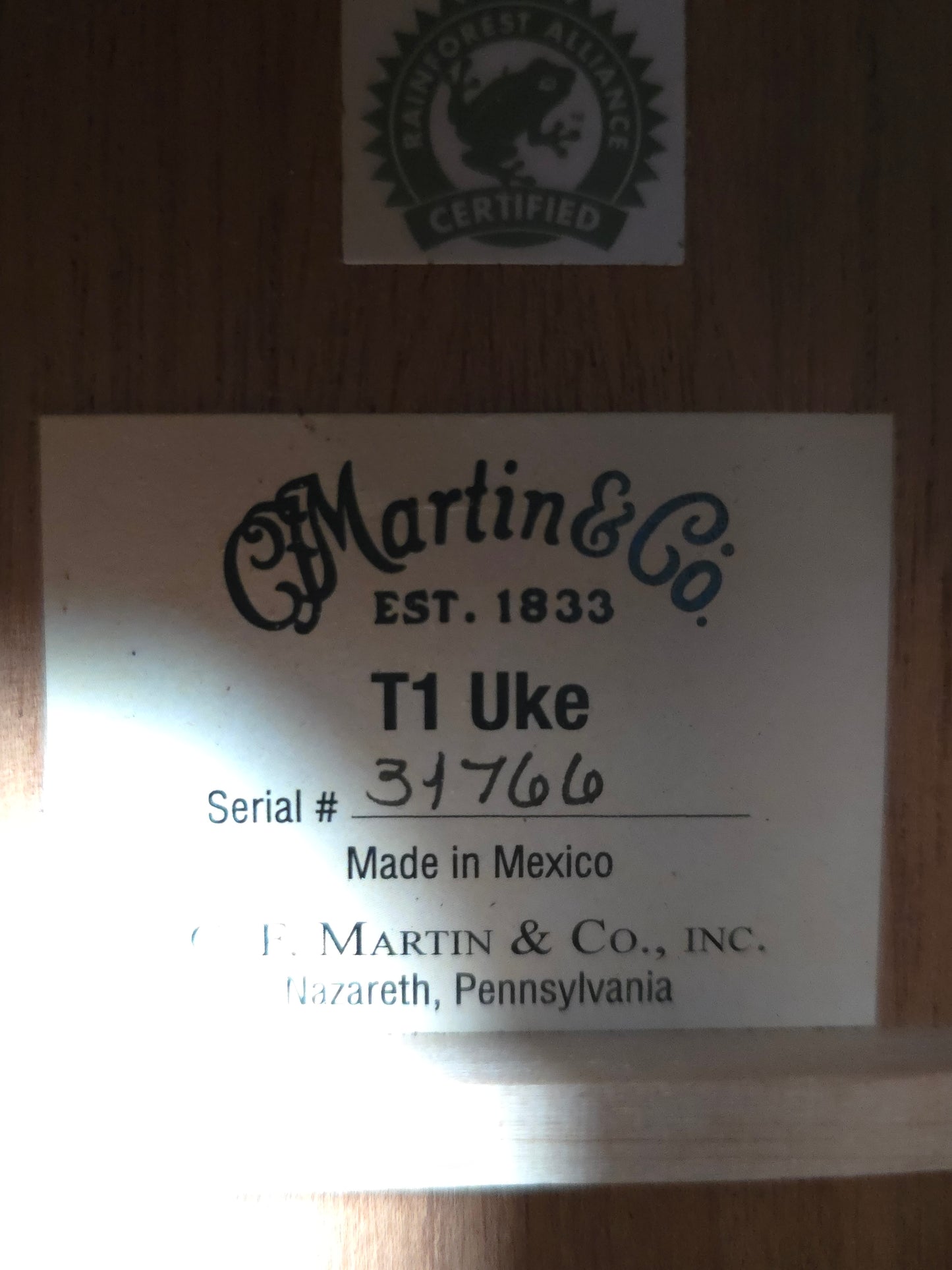 Martin T1 Tenor Ukulele - NEW