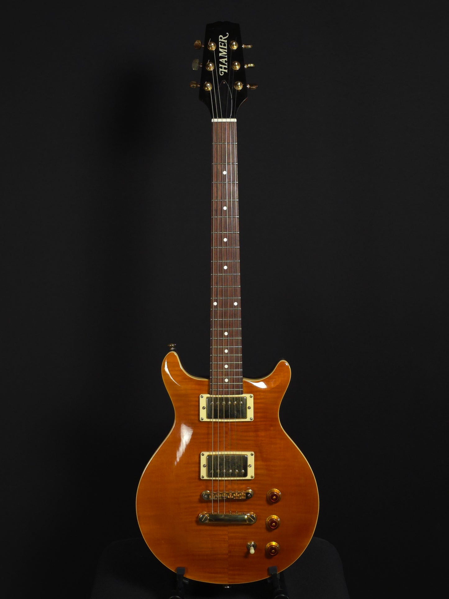 Hamer Double Cutaway Solid Body - Amber, MIK
