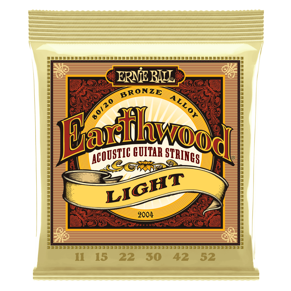 Ernie Ball EARTHWOOD 80/20 BRONZE ACOUSTIC GUITAR STRINGS - (2004) Light 11-52