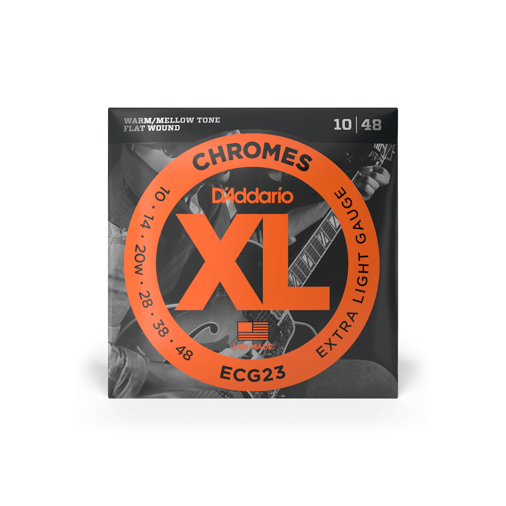 D'Addario ECG23 Chromes Extra Light Electric Guitar Strings - 10-48
