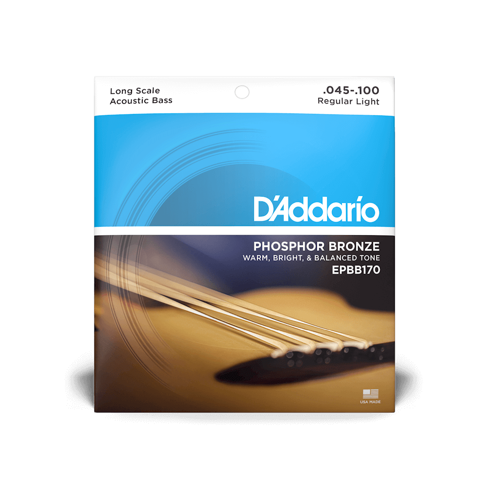 D'Addario EPBB170 Phosphor Bronze Acoustic Bass Strings - 45-100