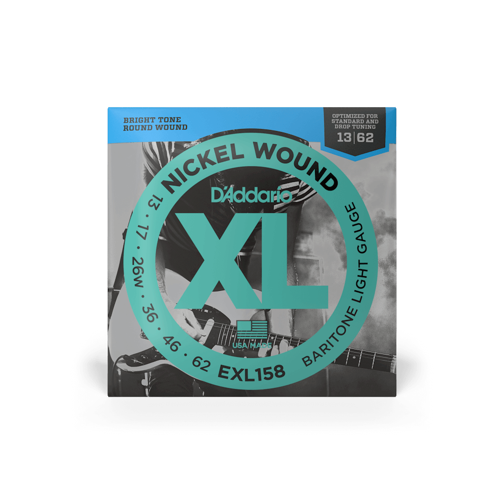 D'Addario EXL158 Light Baritone Electric Guitar Strings - 13-52