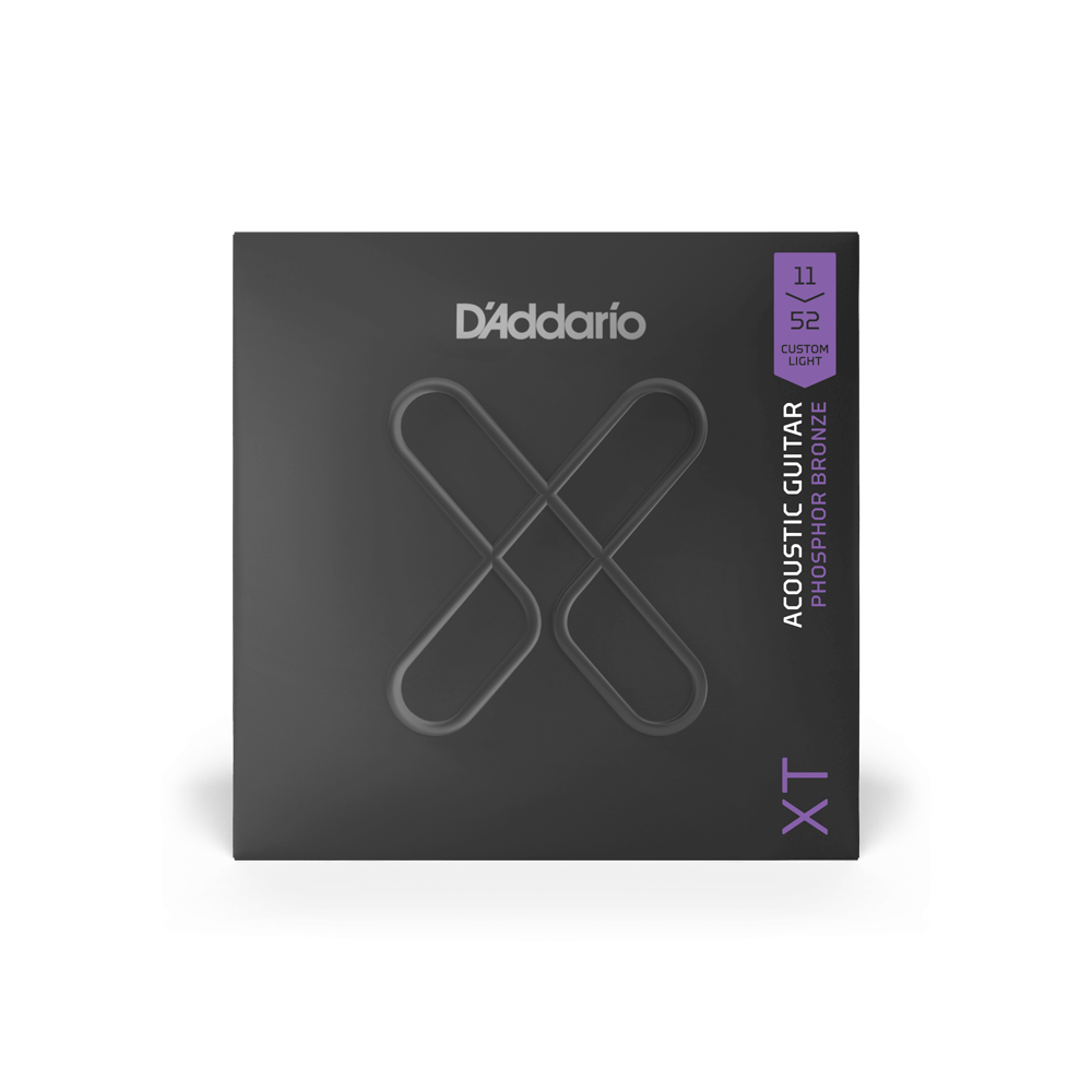 D'Addario XTAPB1152 Phosphor Bronze Custom Coated Acoustic Guitar Strings - Light 11-52