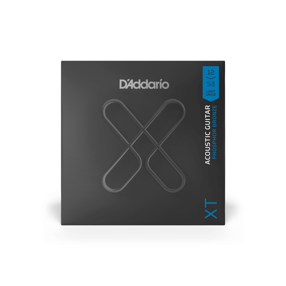 D'Addario XTAPB1253 XT Phosphor Bronze Acoustic Guitar Strings - 12-53 Light