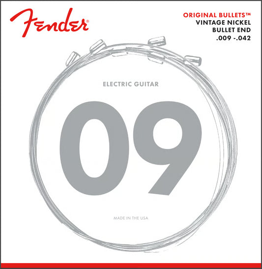 Fender Original Bullets™ Pure Nickel Electric Guitar Strings - (3510L) .009-.042