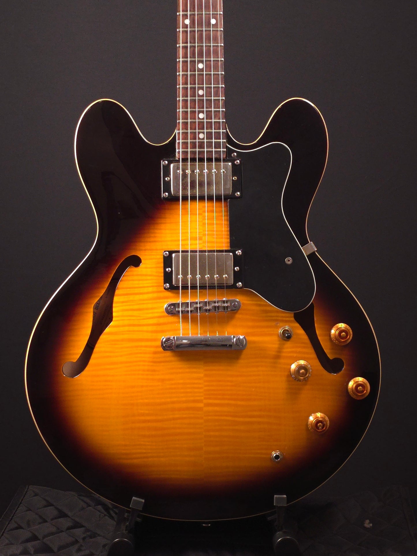 Epiphone Dot Deluxe - Brown Sunburst, Plus Top