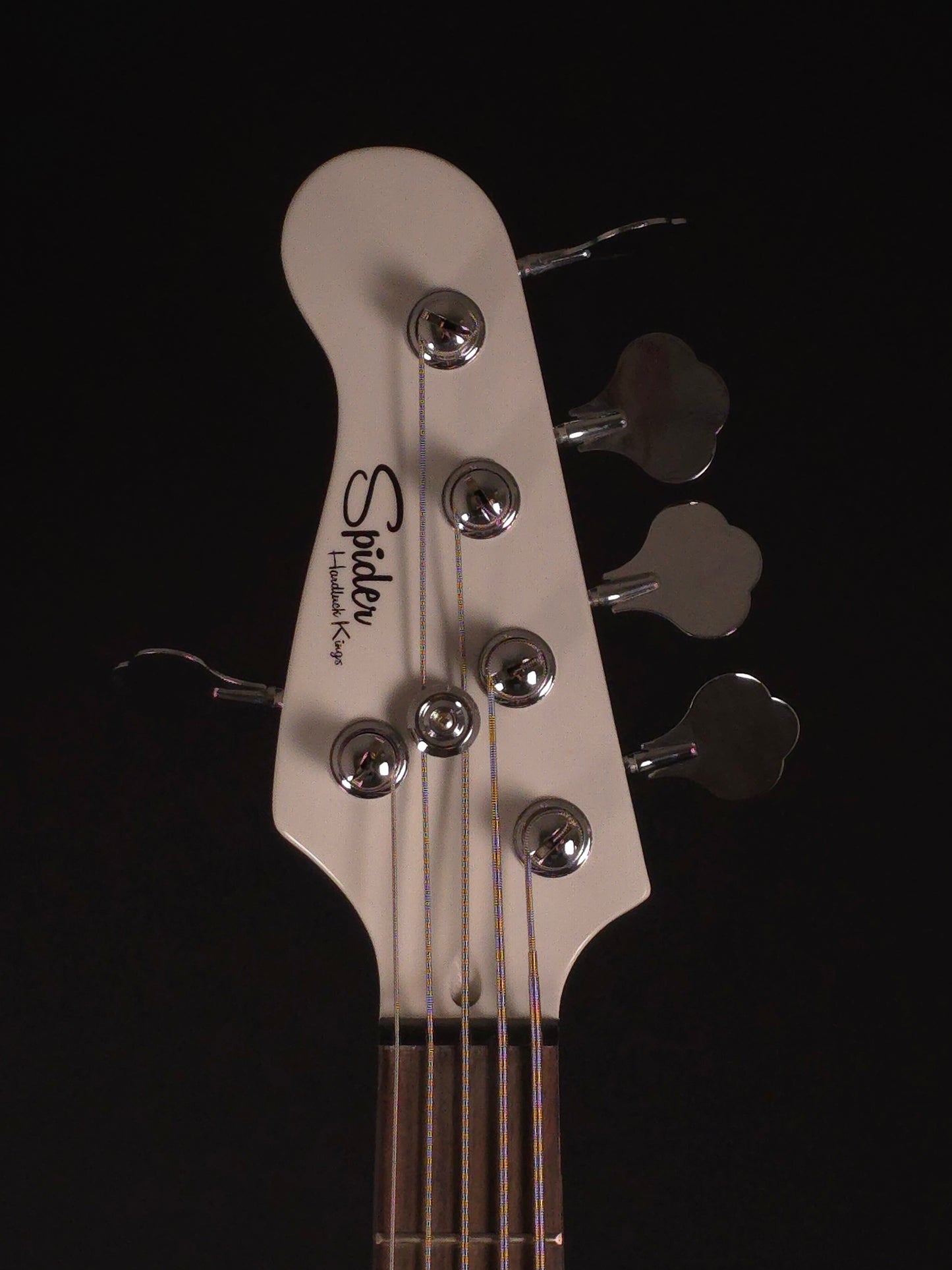 Hardluck Kings Spirder 5-String Left-Handed Bass - White