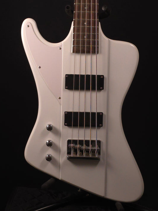 Hardluck Kings Spirder 5-String Left-Handed Bass - White