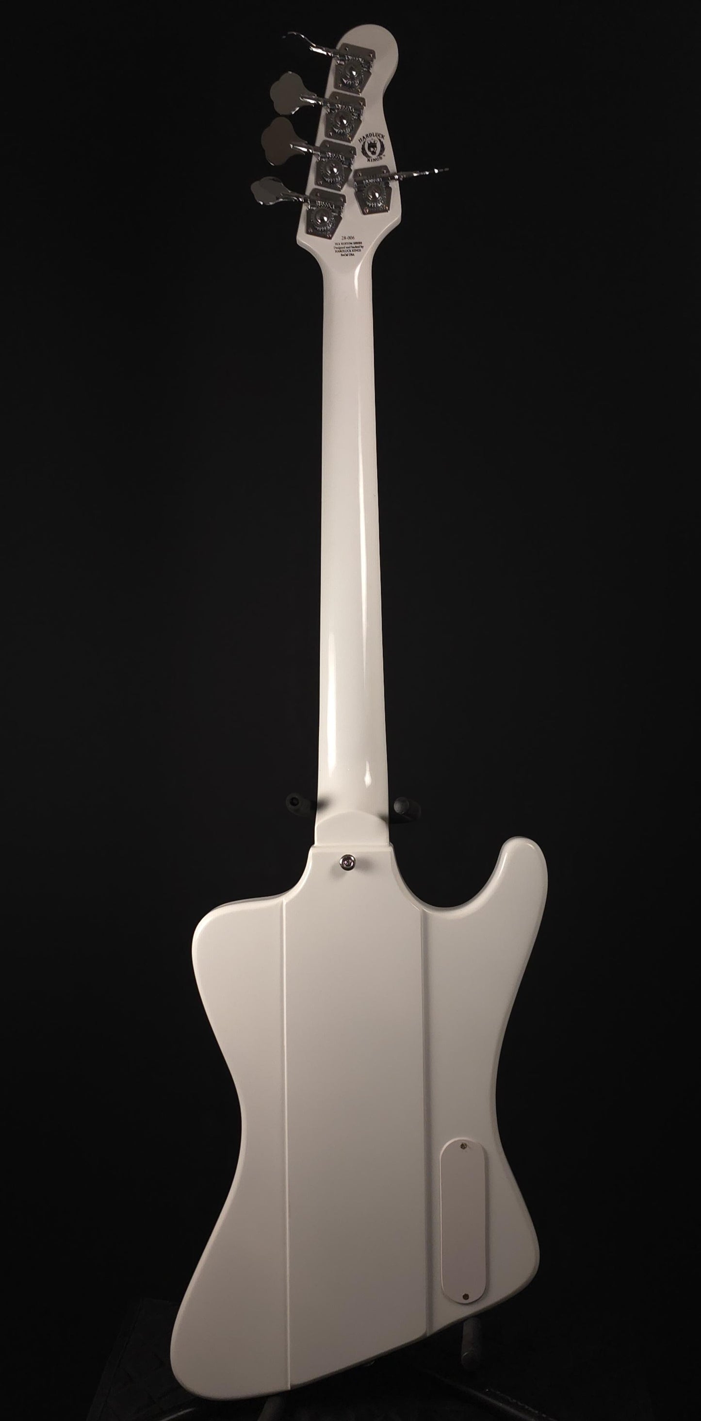 Hardluck Kings Spirder 5-String Left-Handed Bass - White