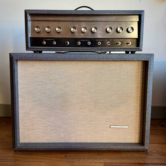 1965 Silvertone Model 1484 Twin Twelve 60-Watt 2x12 Piggyback - Collector Grade