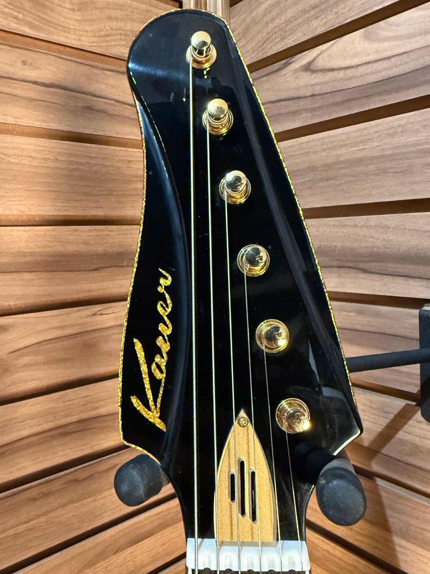 Kauer Guitars Banshee Standard w/3 Slider Switches - Black / Gold Sparkle