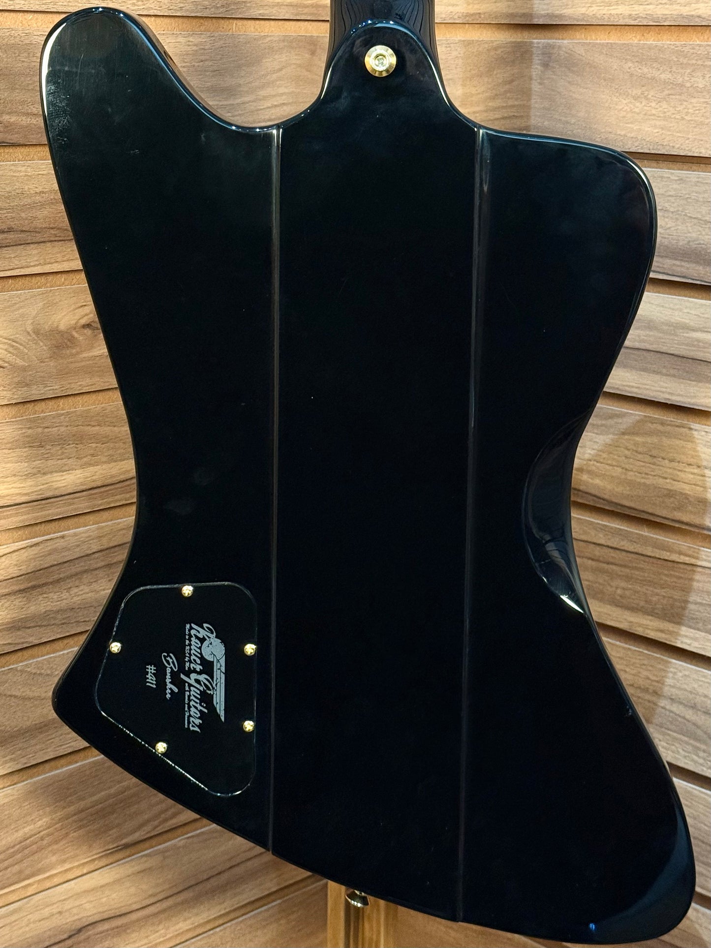 Kauer Guitars Banshee Standard w/3 Slider Switches - Black / Gold Sparkle