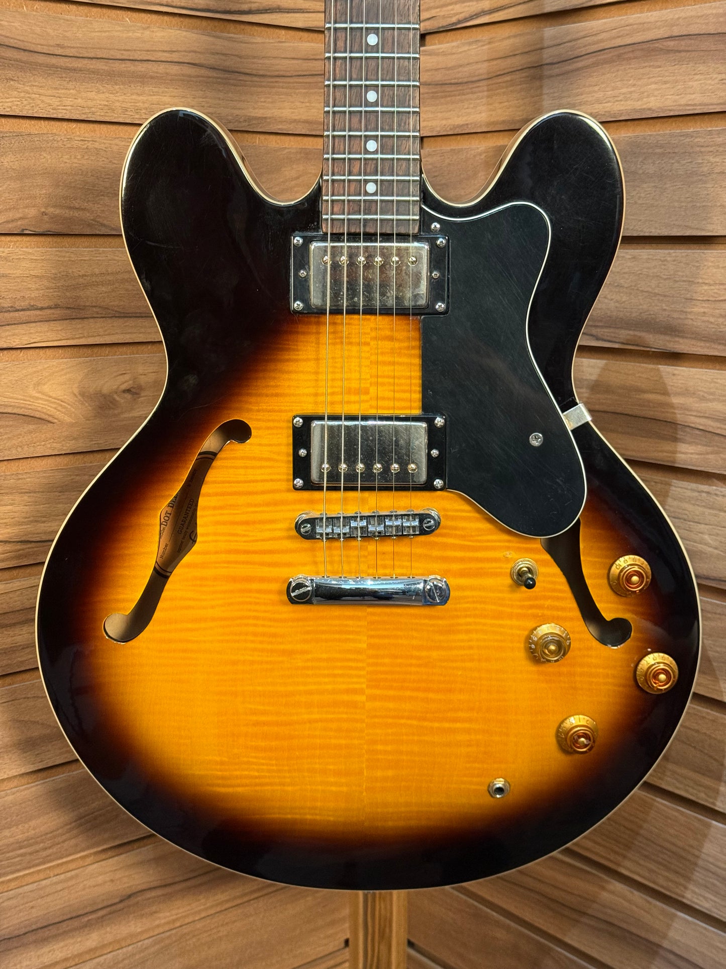 Epiphone Dot Deluxe Plus Top - Vintage Sunburst (2004) (USED)
