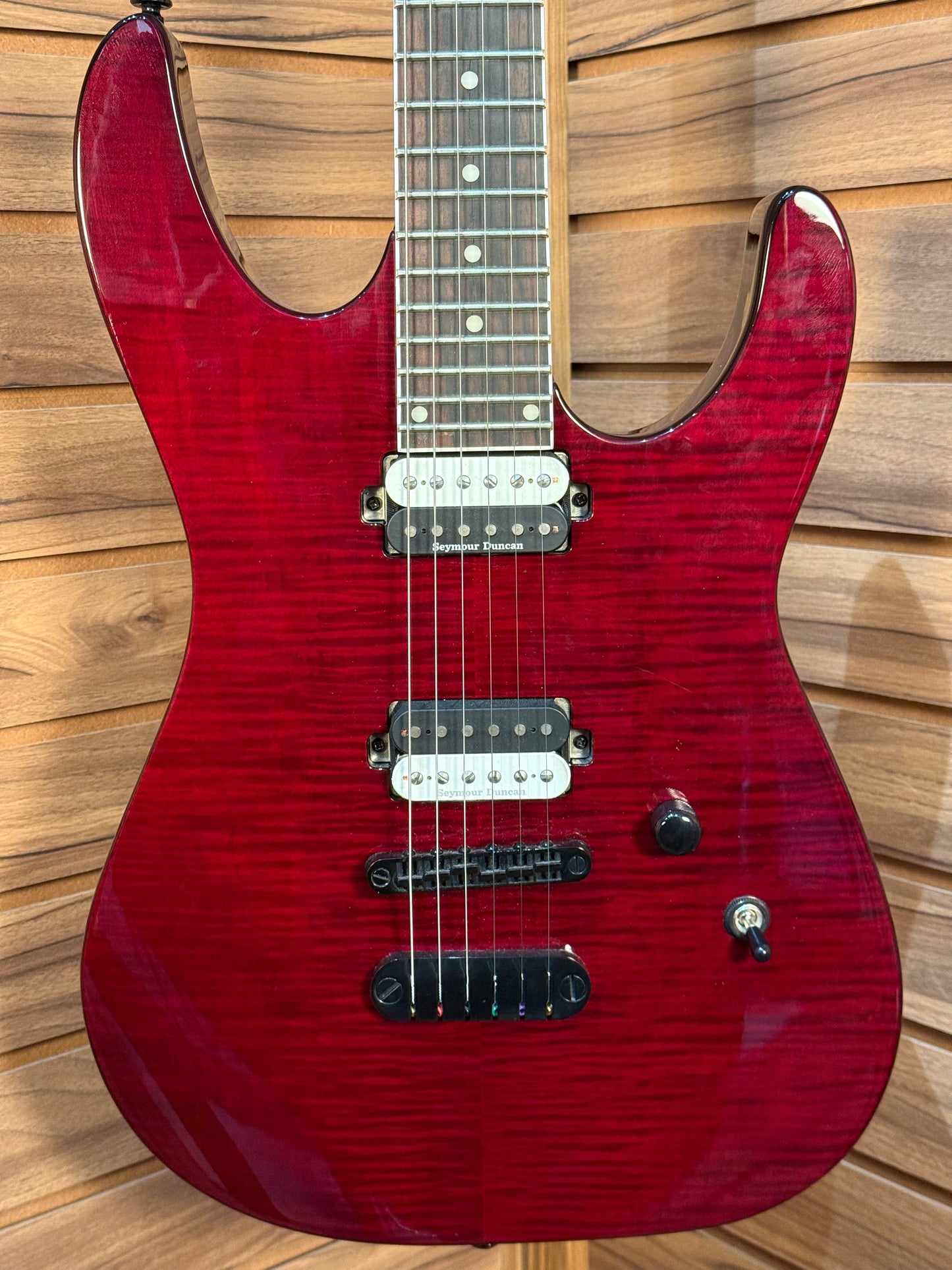 Dean MD24 Select Flame Top - Trans Cherry