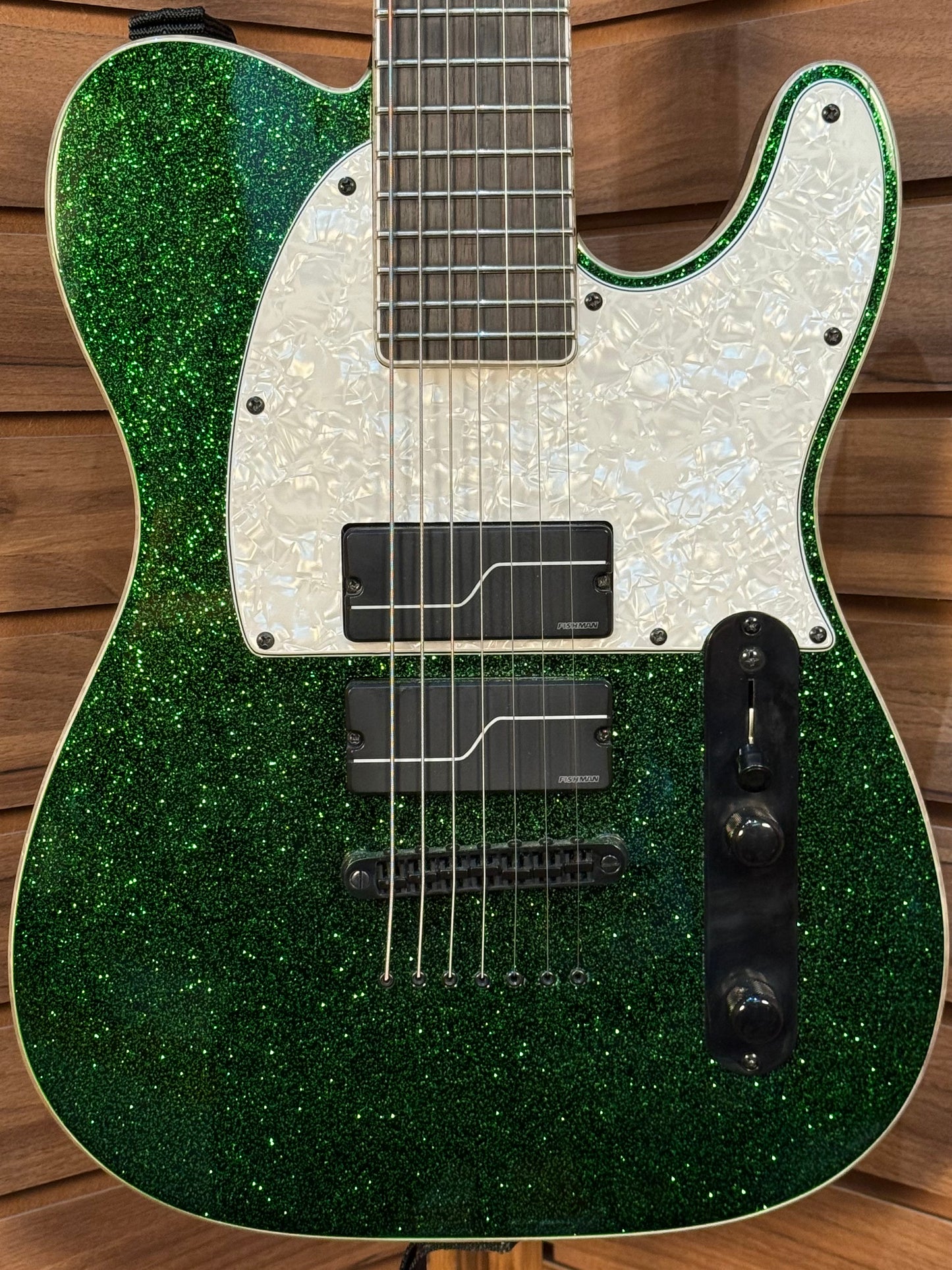 ESP LTD SCT-607B Stephen Carpenter Signature 7-String Baritone - Green Sparkle
