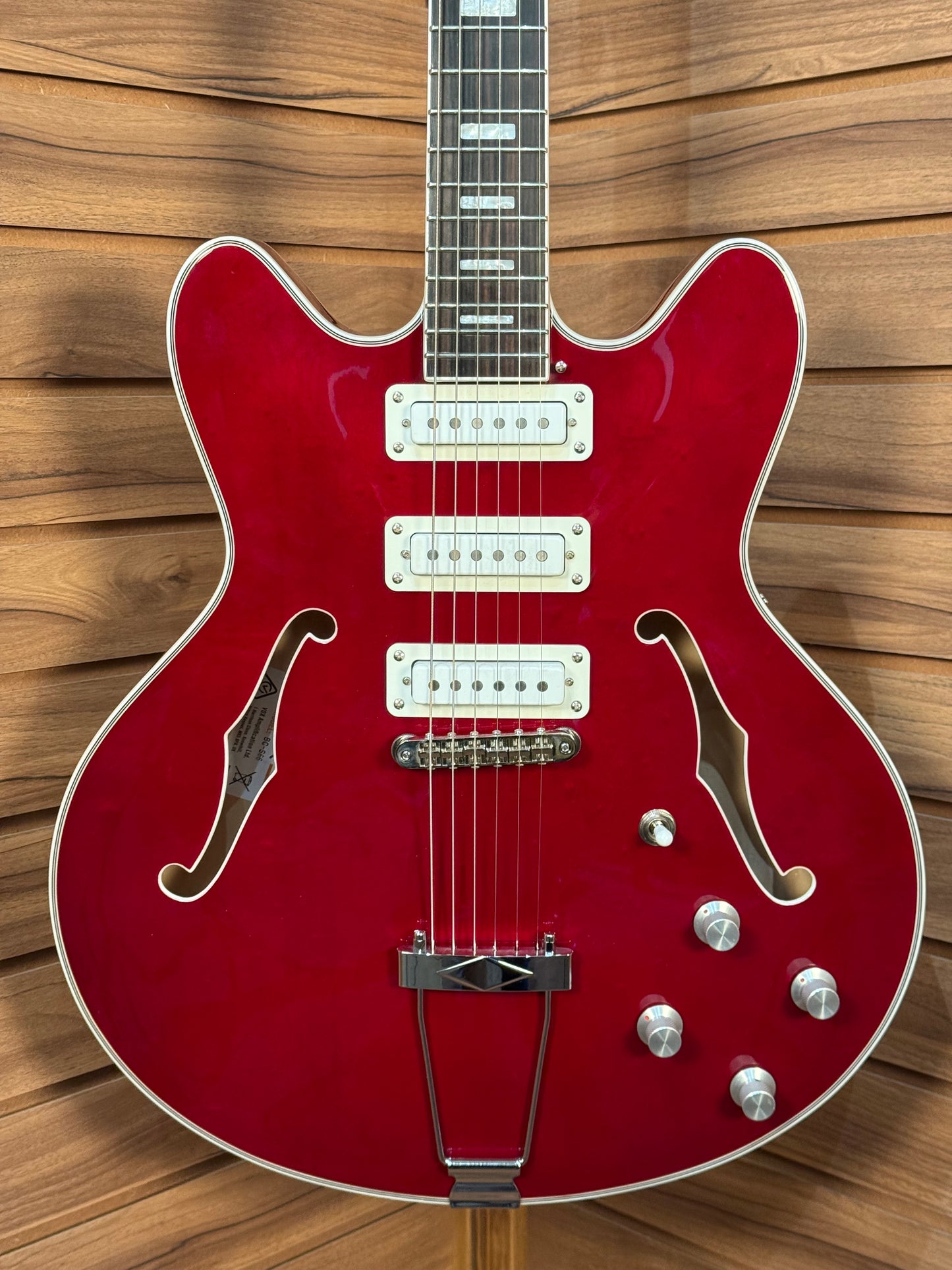 Vox Bobcat S66 Semi-Hollow - Cherry Red