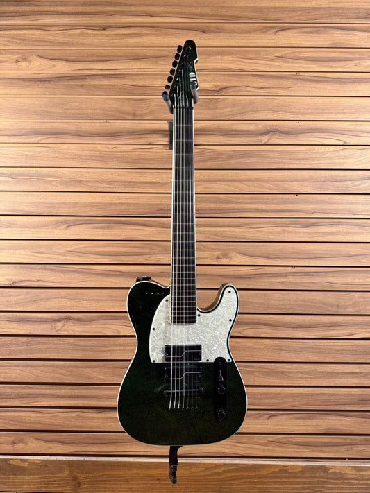 ESP LTD SCT-607B Stephen Carpenter Signature 7-String Baritone - Green Sparkle