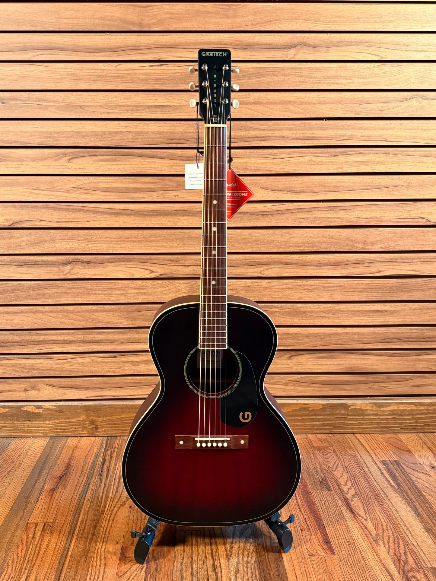 Gretsch Jim Dandy Concert Mahogany -  Deep Cherry Burst (NEW)