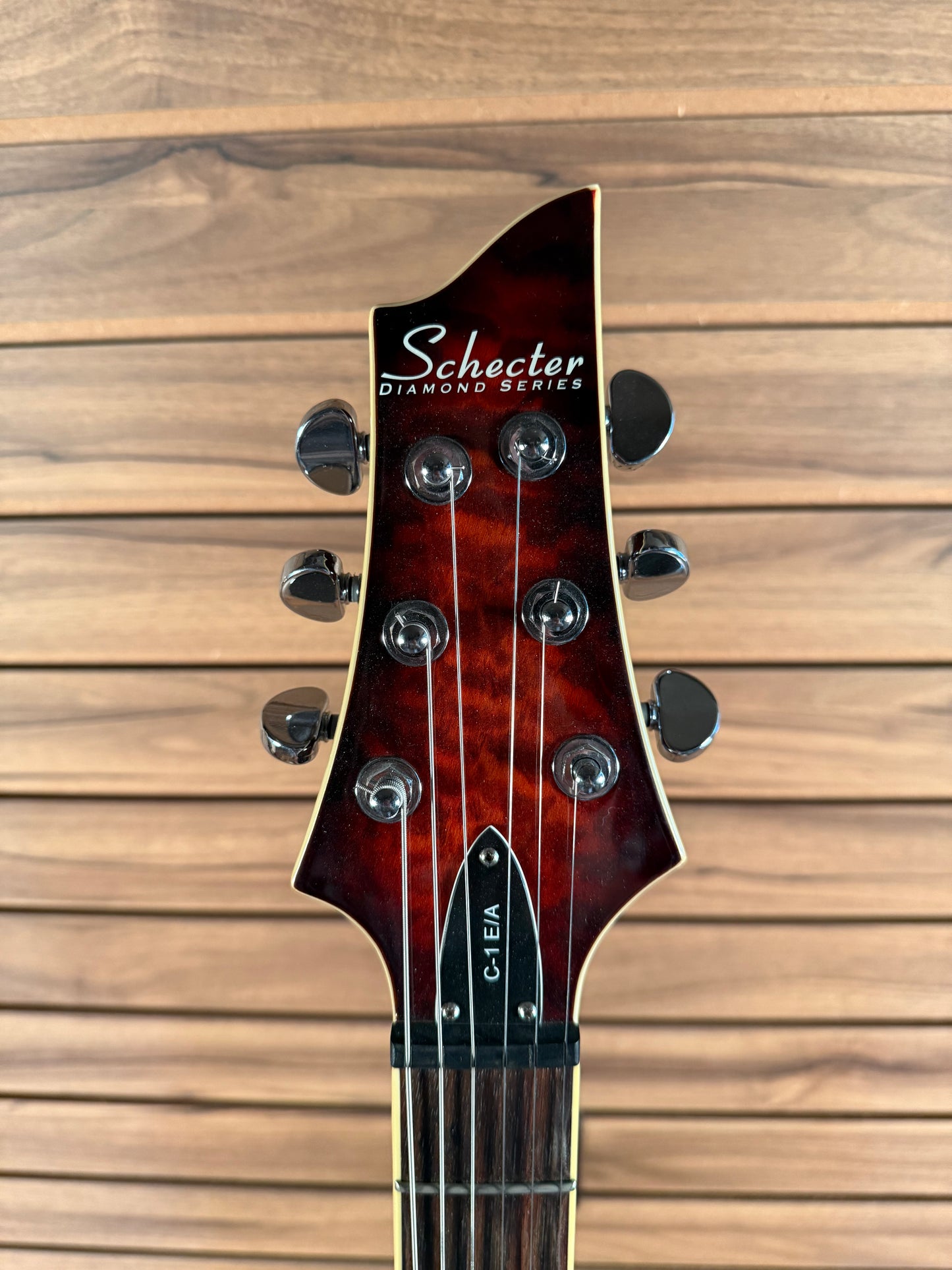 Schecter C1 E/A Semi-Hollow - Dark Vintage Sunburst (USED)