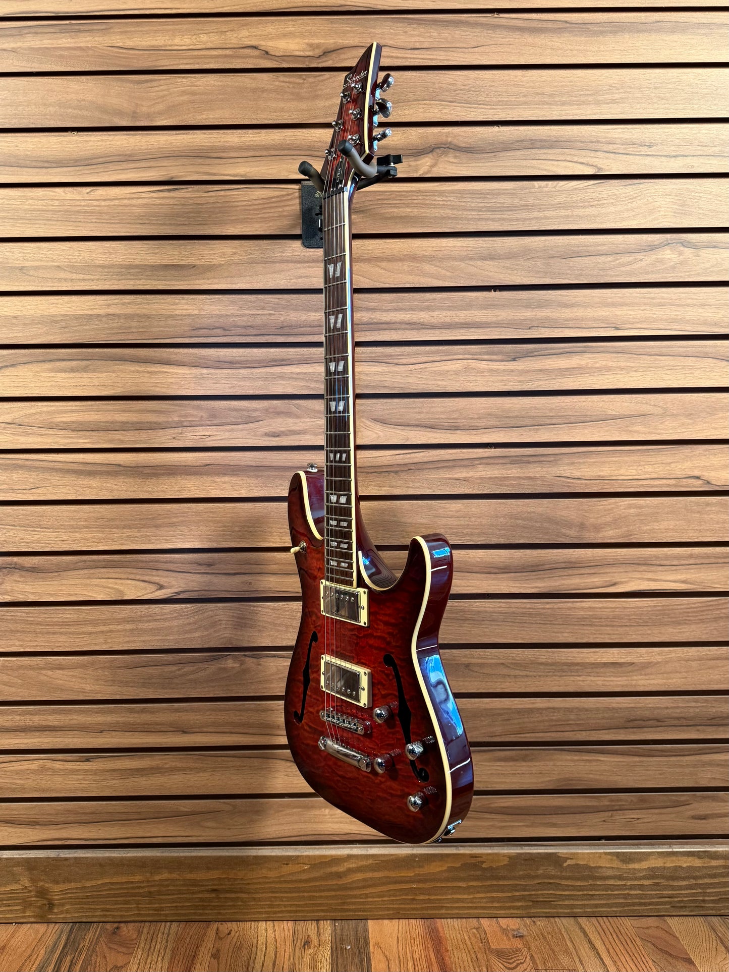 Schecter C1 E/A Semi-Hollow - Dark Vintage Sunburst (USED)