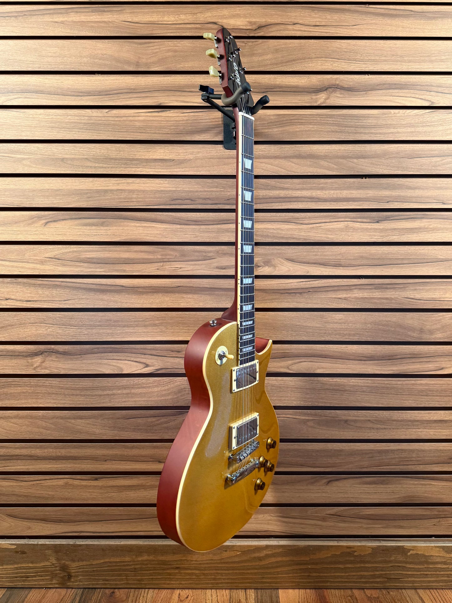 Indio (by MonoPrice) 66SB DLX Plus Mahogany Electric Guitar - Gold Top (USED)