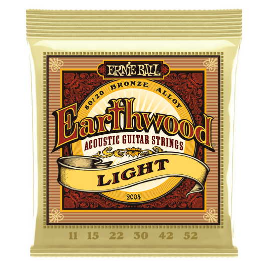 Ernie Ball EARTHWOOD 80/20 BRONZE ACOUSTIC GUITAR STRINGS - (2004) Light 11-52
