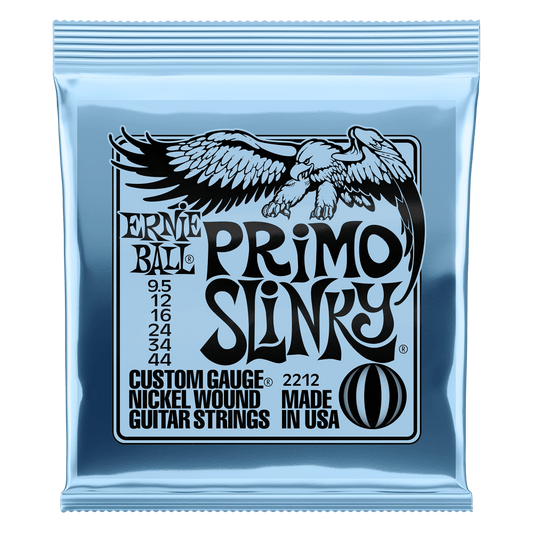 Ernie Ball PRIMO SLINKY NICKEL WOUND ELECTRIC GUITAR STRINGS - (2212) 9.5-44