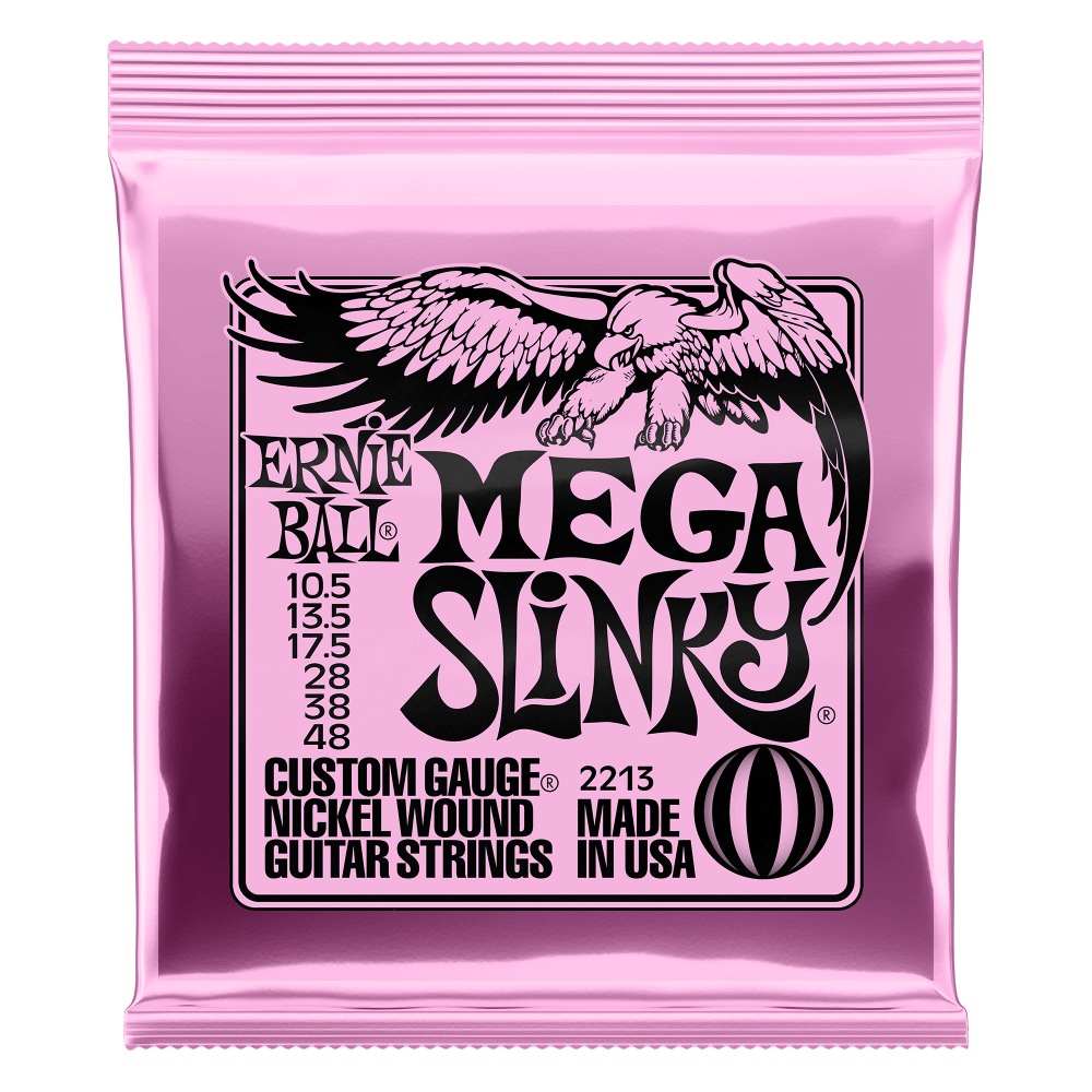 Ernie Ball MEGA SLINKY NICKEL WOUND ELECTRIC GUITAR STRINGS - (2213) 10.5-48