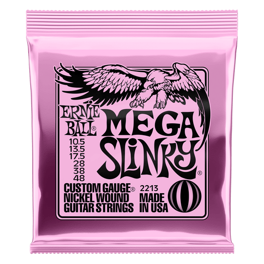 Ernie Ball MEGA SLINKY NICKEL WOUND ELECTRIC GUITAR STRINGS - (2213) 10.5-48