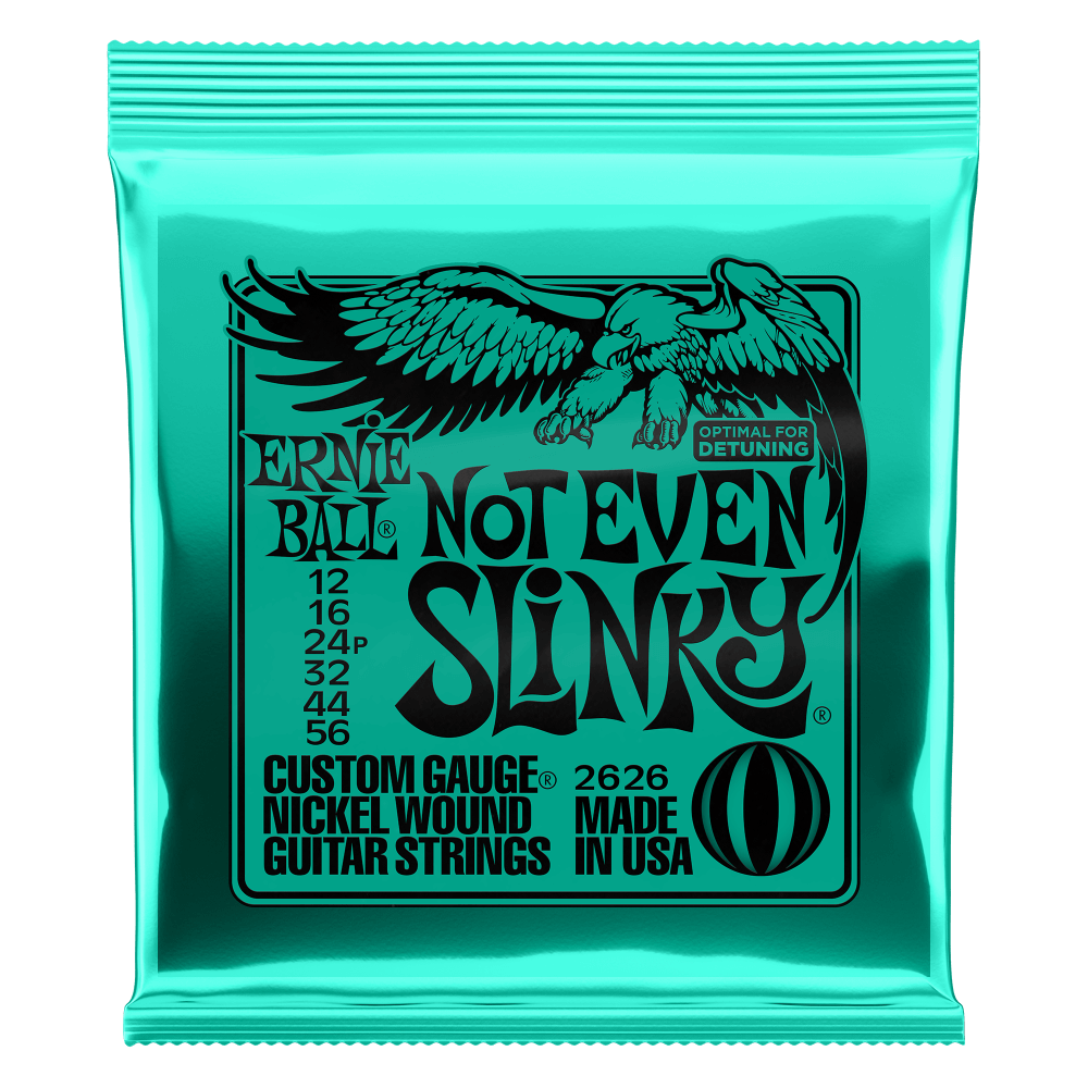 Ernie Ball NOT EVEN SLINKY NICKEL WOUND ELECTRIC GUITAR STRINGS - (2626) 12-56