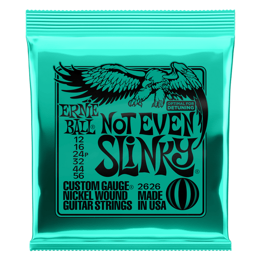 Ernie Ball NOT EVEN SLINKY NICKEL WOUND ELECTRIC GUITAR STRINGS - (2626) 12-56