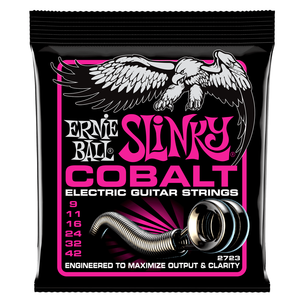 Ernie Ball SUPER SLINKY COBALT ELECTRIC GUITAR STRINGS - (2723) 9-42