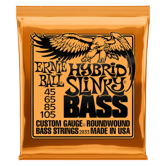 Ernie Ball HYBRID SLINKY NICKEL WOUND ELECTRIC BASS STRINGS - (2833) 45-105