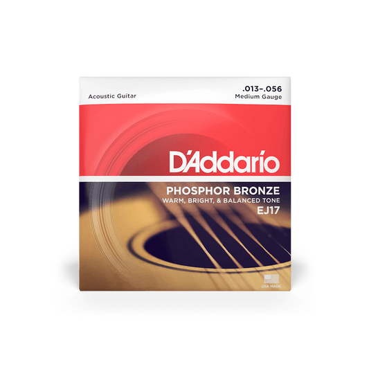 D'Addario EJ17 Phosphor Bronze Acoustic Guitar Strings - Medium 13-56