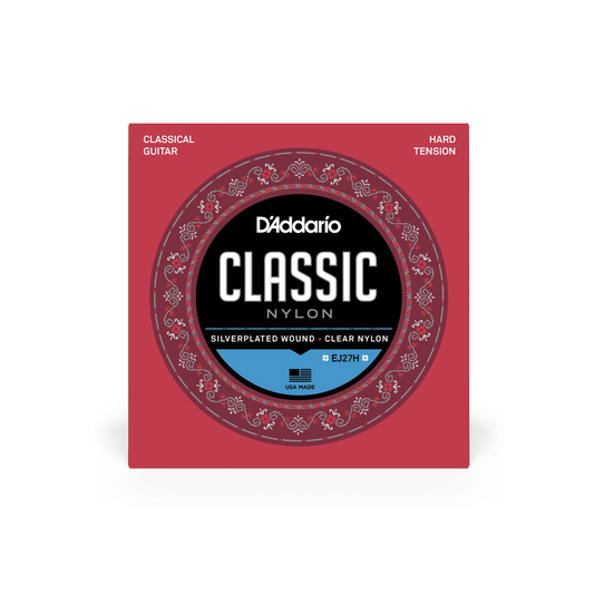 D'Addario EJ27H Nylon Student Classical Strings - Hard Tension