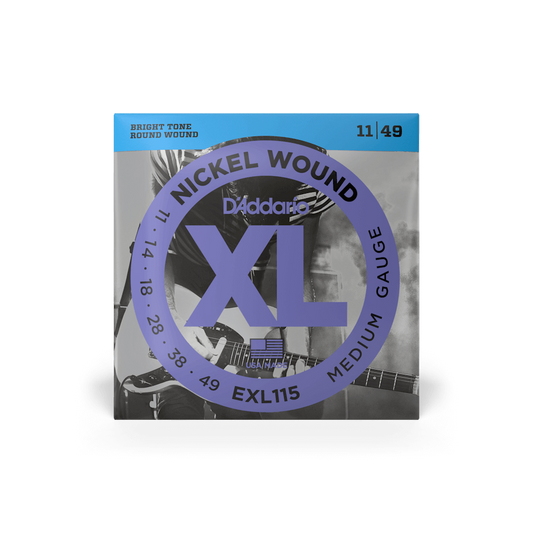 D'Addario EXL115 Nickel Wound Medium Electric Guitar Strings - 11-49