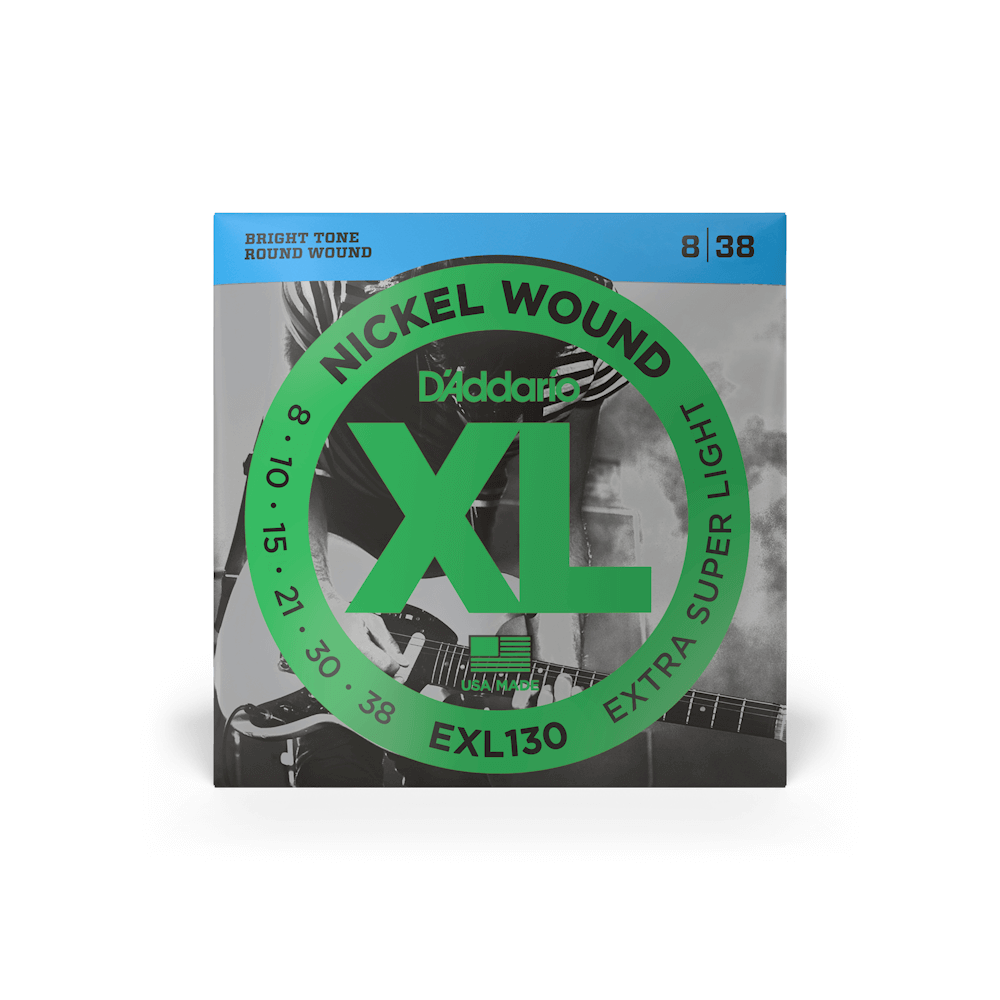 D'Addario EXL130 Extra Super Light Electric Guitar Strings - 08-38