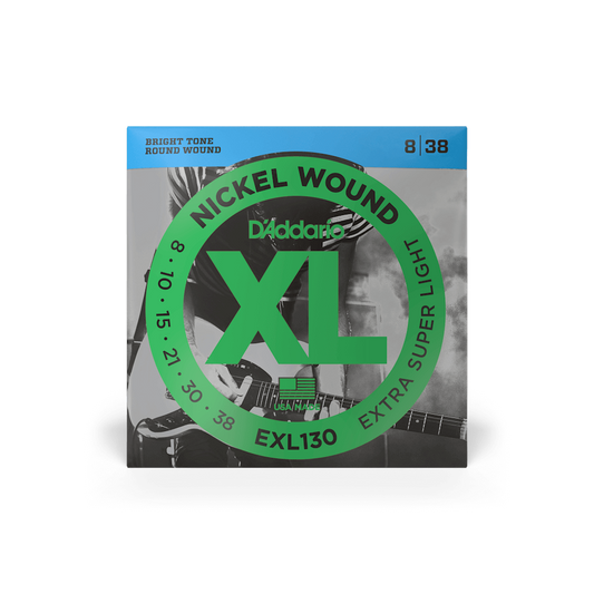 D'Addario EXL130 Extra Super Light Electric Guitar Strings - 08-38