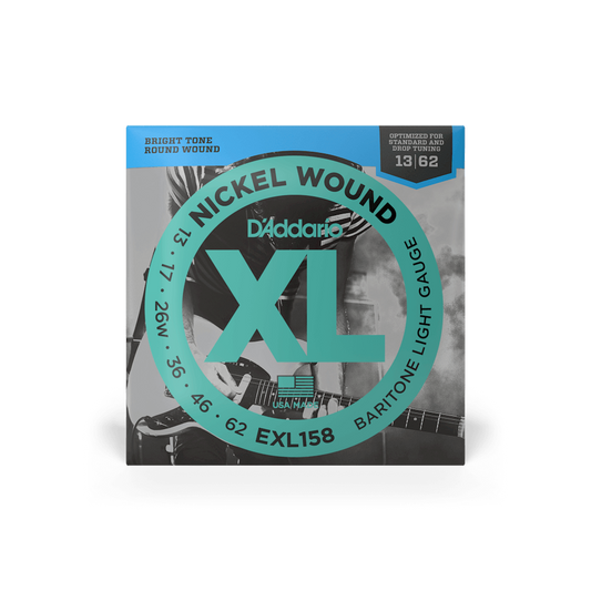 D'Addario EXL158 Light Baritone Electric Guitar Strings - 13-52