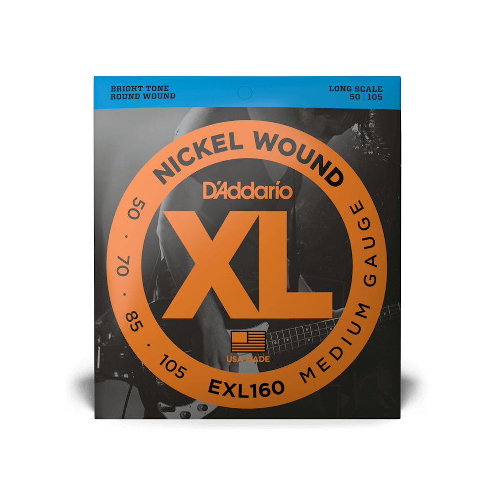 D'Addario EXL160 Nickel Wound Medium Long Scale Bass Strings - 50-105