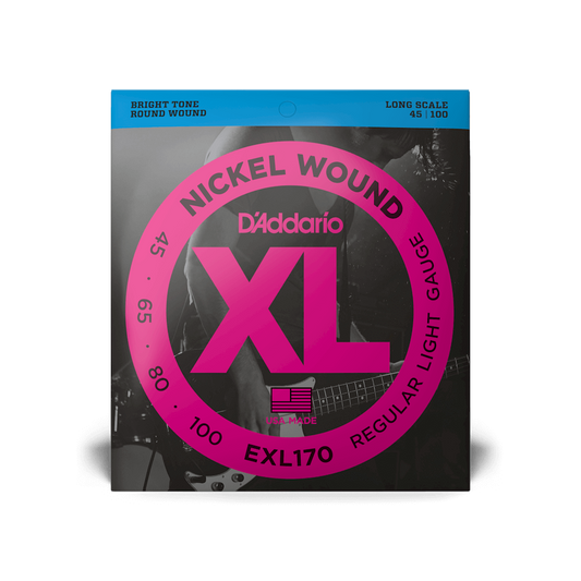 D'Addario EXL170 Light Gauge Long Scale Bass Strings 45-100