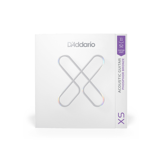 D'Addario XSAPB1152 Phosphor Bronze Acoustic Guitar Strings - .011-.052 Custom Light