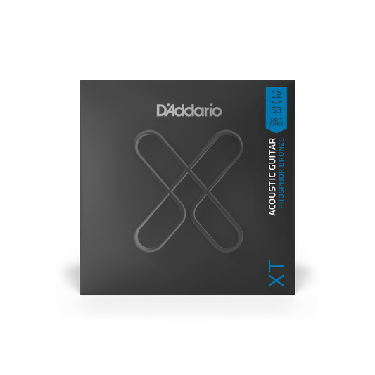 D'Addario XTAPB1253 XT Phosphor Bronze Acoustic Guitar Strings -  12-53 Light