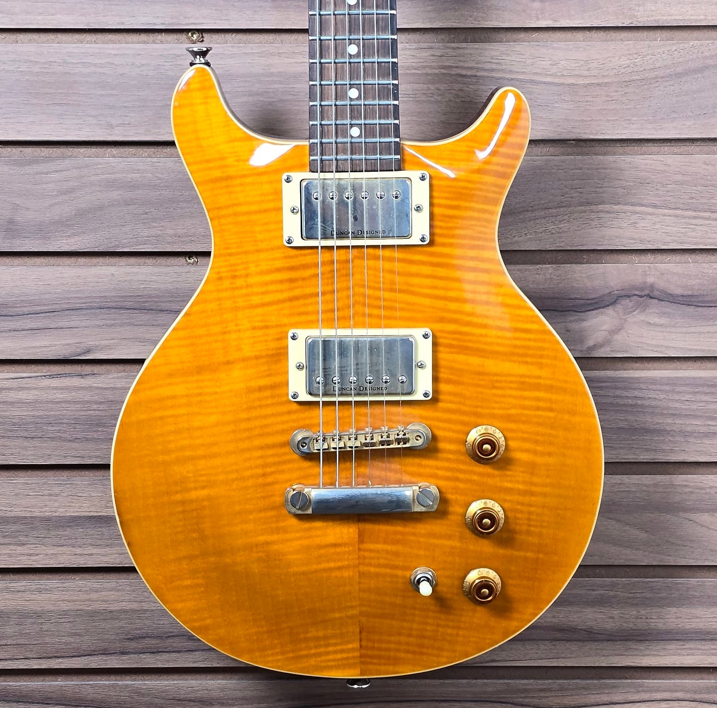 Hamer XT Series Double Cut 90s - Orange Flame Maple